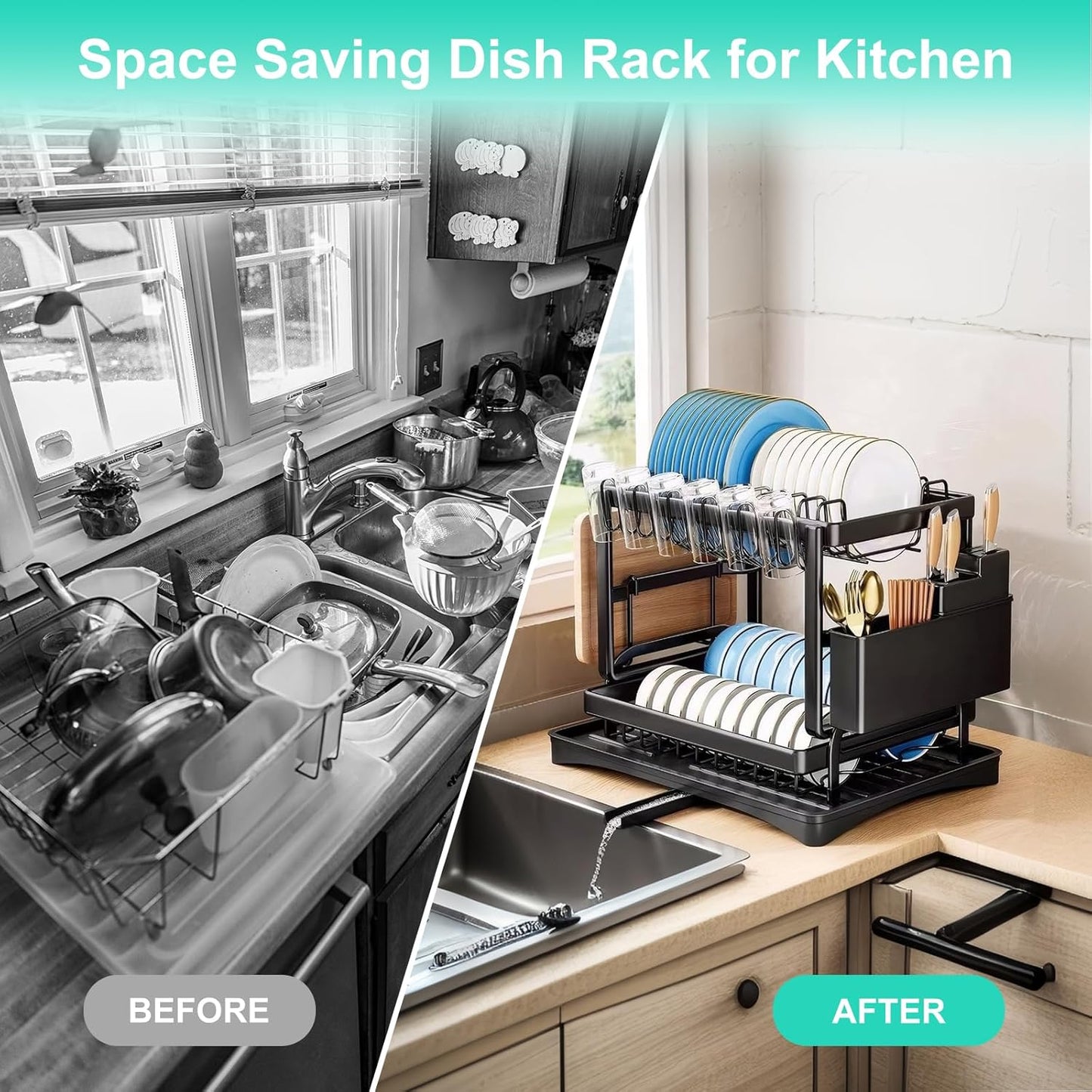 Estante de Secado de Platos para la Cocina